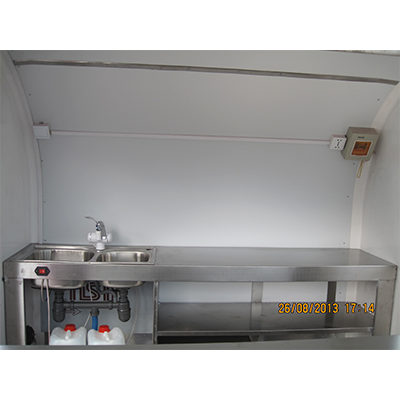 Food Truck Outdoor Mobile Kitchen Fast Food Trailer With Cooking Equipment For Sale Europe