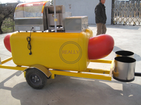 KN-HS230 Commerical Trailer Type Hot Dog Cart for Sale Hot Dog Vending Cart