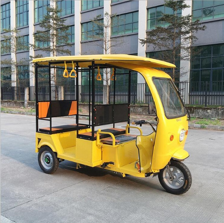 Commercial 6-7 Passengers Electric Solar Tricycle/cart/truck with Three Wheels Tuk Tuks