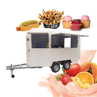 KN-YD-300W The Most Popular New Shape Food Trailer Fast Food Kiosk Horsebox Catering Trailer Ice Cream Horse Trailer