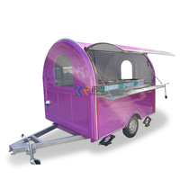 KN-FR-250W Mobile Bar Truck Food Trailer Fully Equipped Food Truck Trailers Bar Cart With Lights Fully Equipped