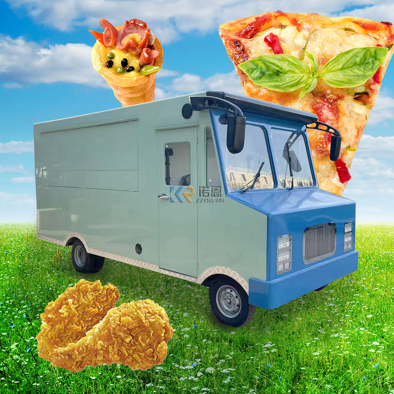 KN-FG-500 Street Hamburger Sandwich Mobile Food Cart Food Truck Electric BBQ Ice Cream Food Vending Truck