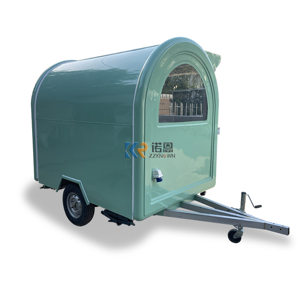 KN-FR-220H Concession Coffee Food Trailer Hot Dog Carts Mobile Food Cart Catering Trailers
