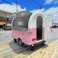 The Most Popular Customized 220 Cm Long Food Cart Food Truck Mobile Food Trailer