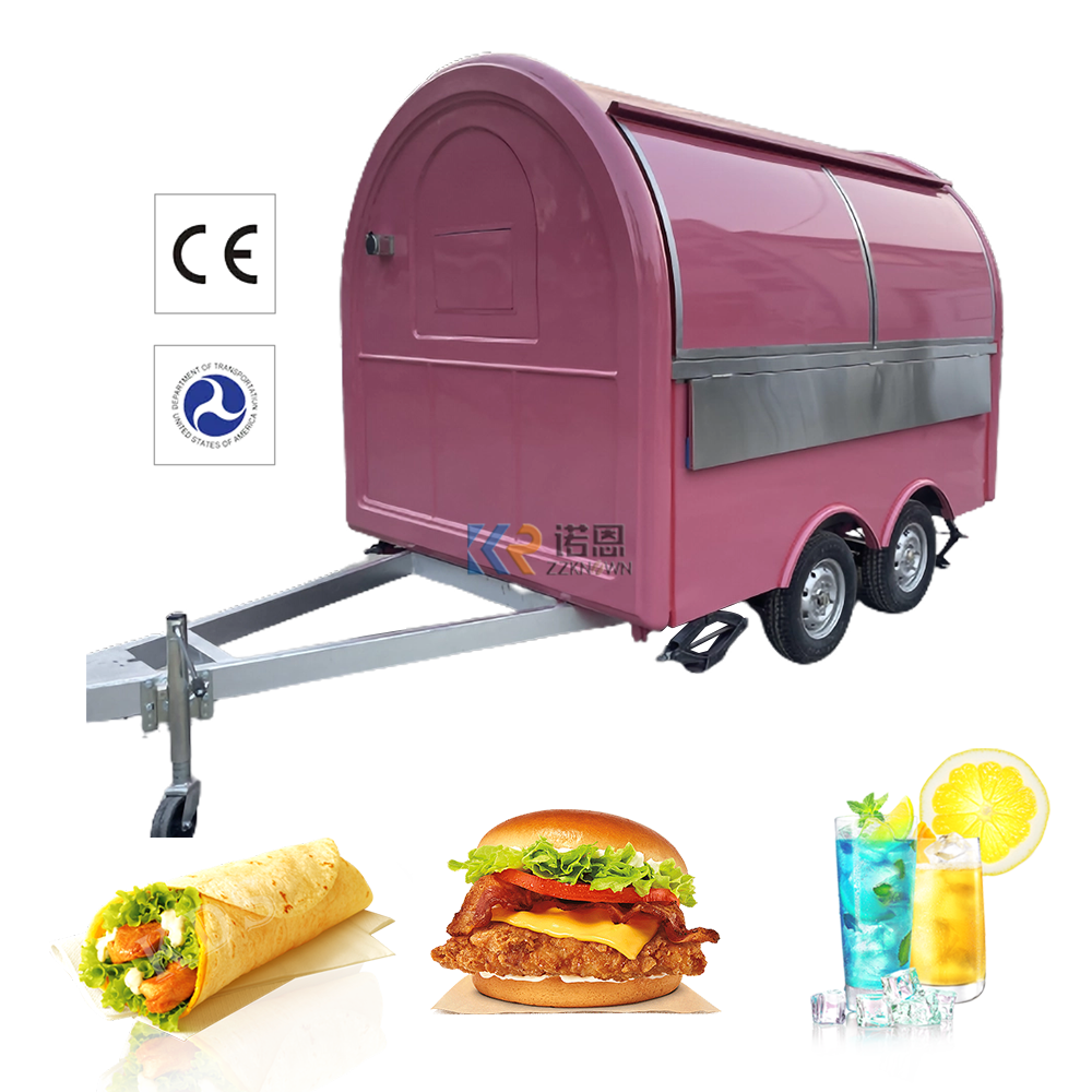 2.8m Length Fried Chicken Hot Dog Mobile Food Trucks for Sale Food Vending Carts 