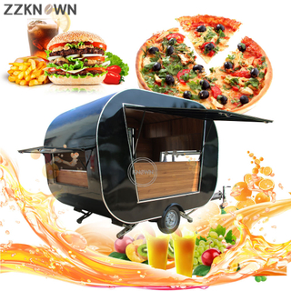 KN-YX-300T Mobile Food Cart Catering Trailer Burger Food Van Coffee Bar Food Truck Trailer