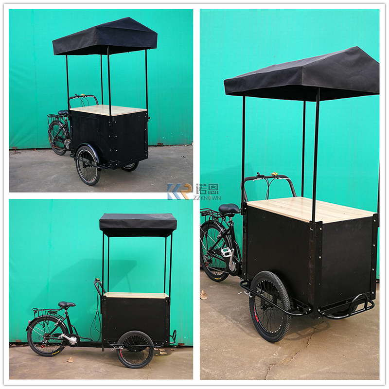 Popular Business Classic Coffee Bike Electric Mobile Food Truck Drink Tricycle Coffee Cart for Coffee Street Sale