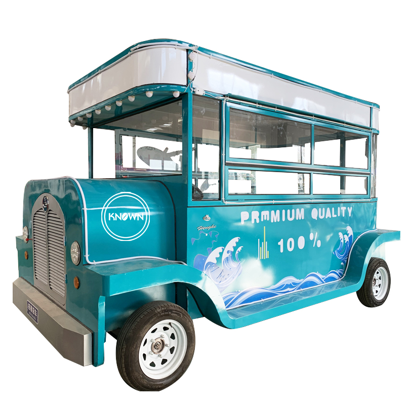 Electric Fast Travel Trucks Ice Cream Food Cart Hot Dog Coffee Van Truck Kiosk for Sale in Dubai and Europe with Shipment By Sea