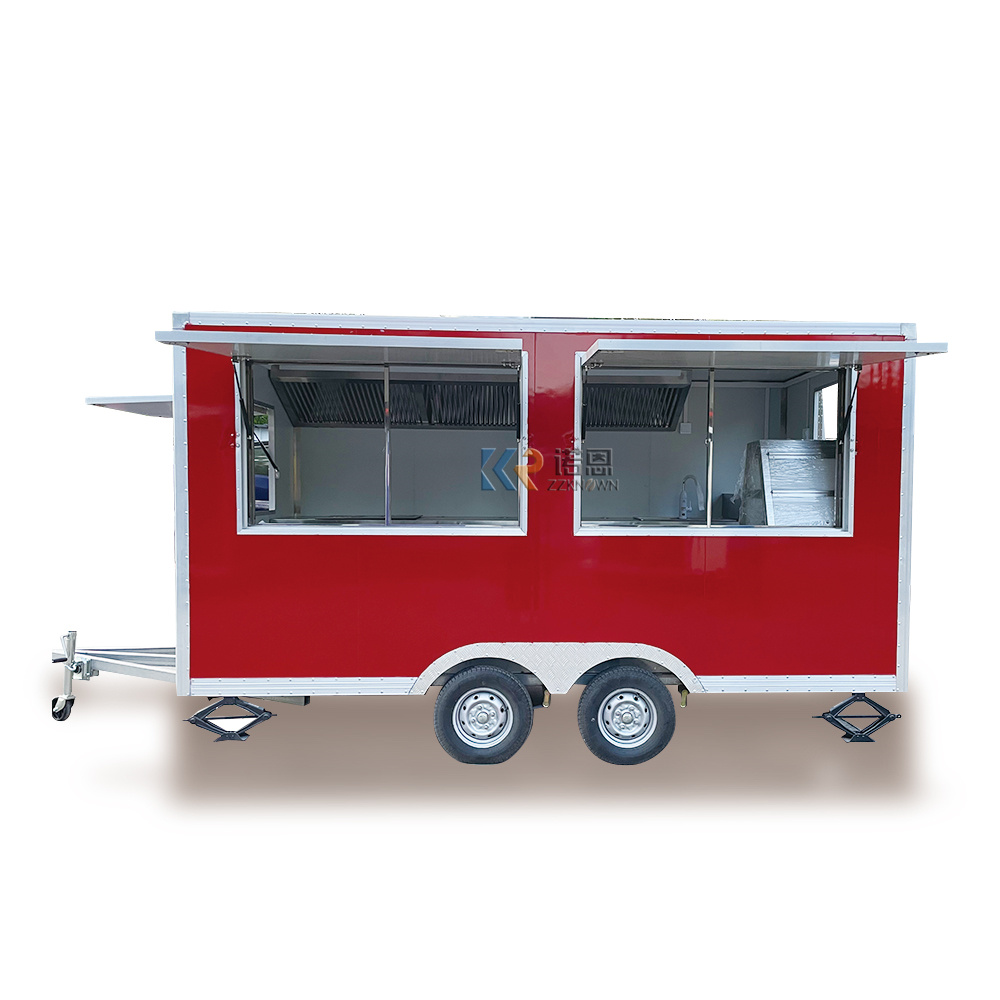 Outdoor Mobile Food Trailer Street Mobile Food Cart China Factory Mobile Food Truck For Sale