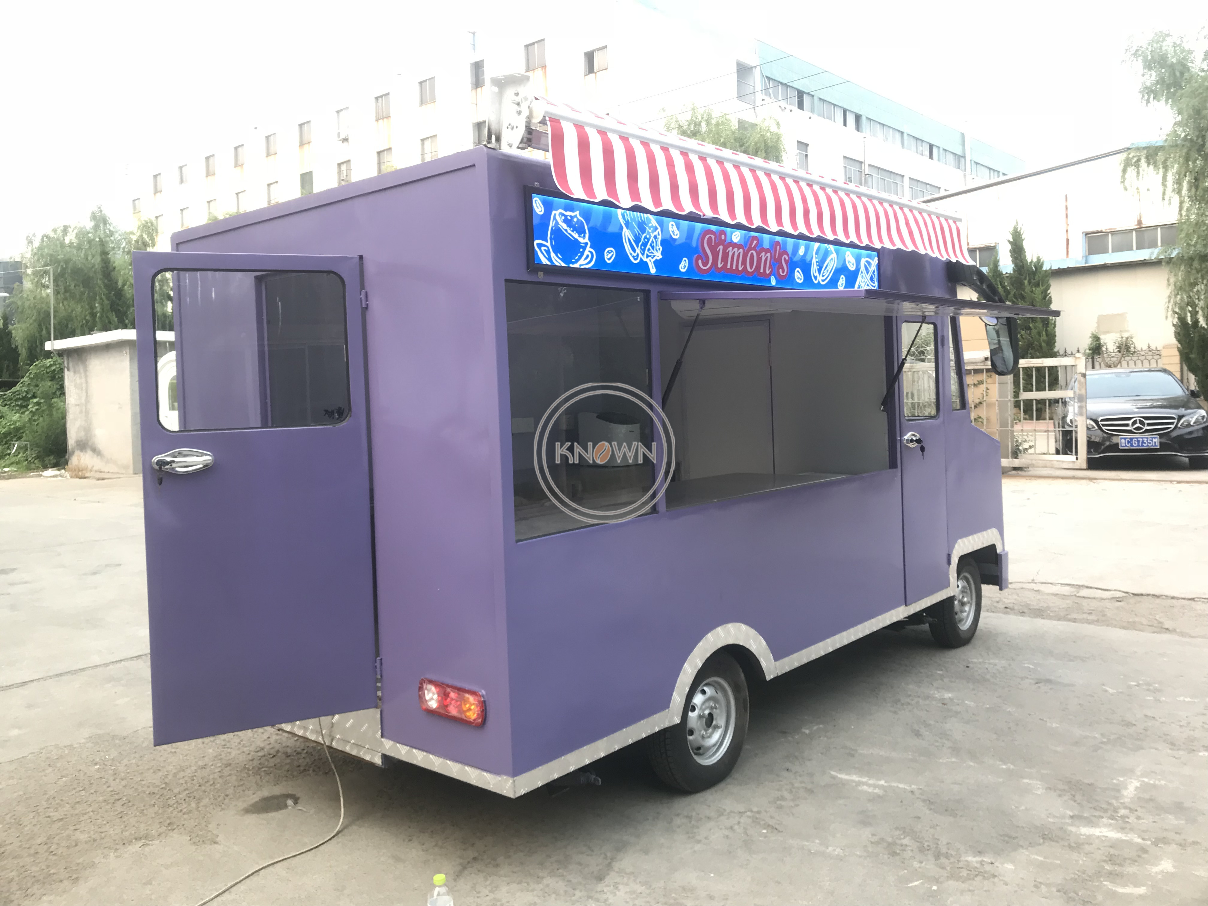 KN-FG-420 Cheap Mobile Kitchen Food Truck Ice Cream Coffee Carts Big Food Van Hot Dog Hy Electric Food Truck for Sale