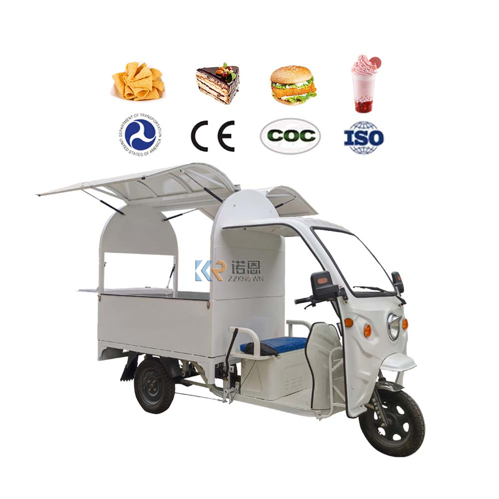 Ice Cream Machine Commercial Street Application Mobile Gelato Carts Customized Ice Cream Food Trolley Cart
