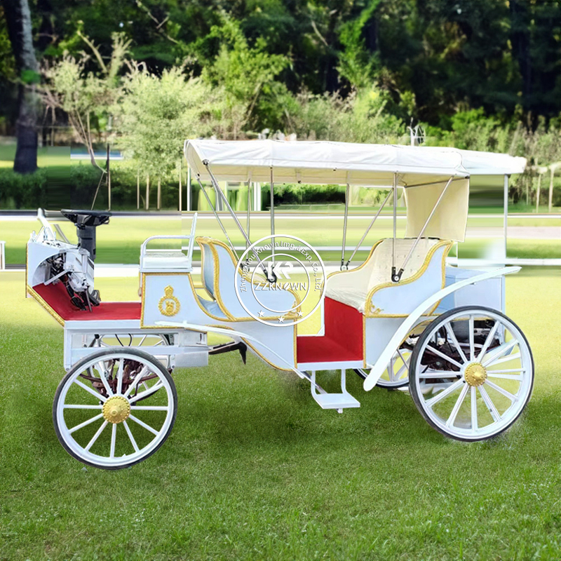 OEM Royal Prince William Tour Electric Cart Romantic Wedding Sightseeing Horse Carriage top Quality Horse Carriage