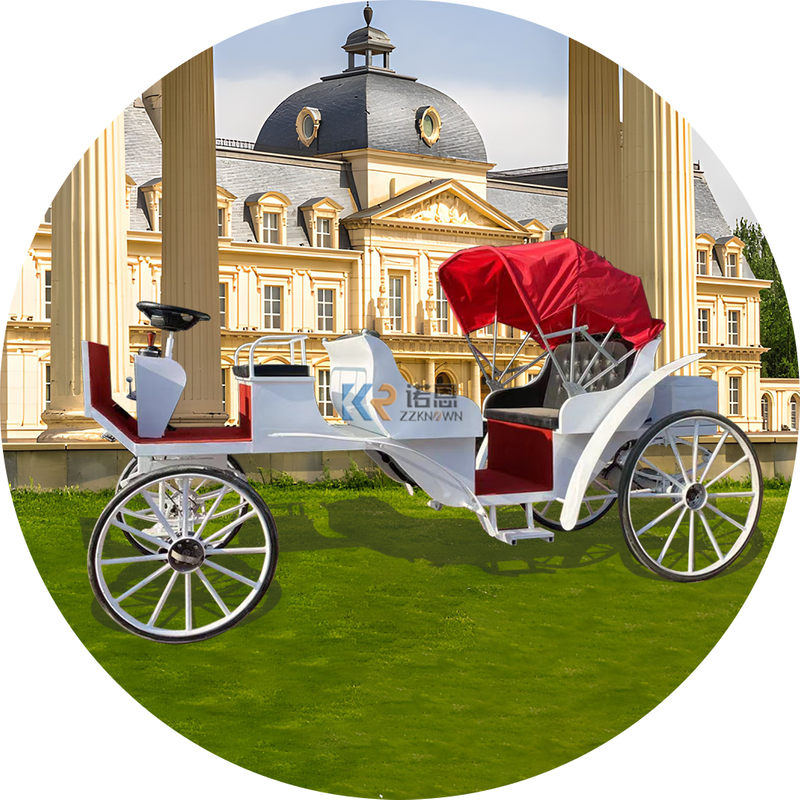 Competitive Price 4 Passenger Horse-drawn Carriage Buggy For Sale Wedding Electric Horse Carriage horse Buggy For Bride Wedding