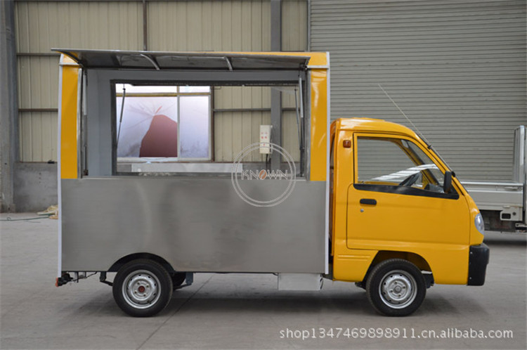 Fast Tricycle Food Truck Mobile 3 Wheel Electric Food Cart Street Kitchen Hot Dog Vending Car for Sale