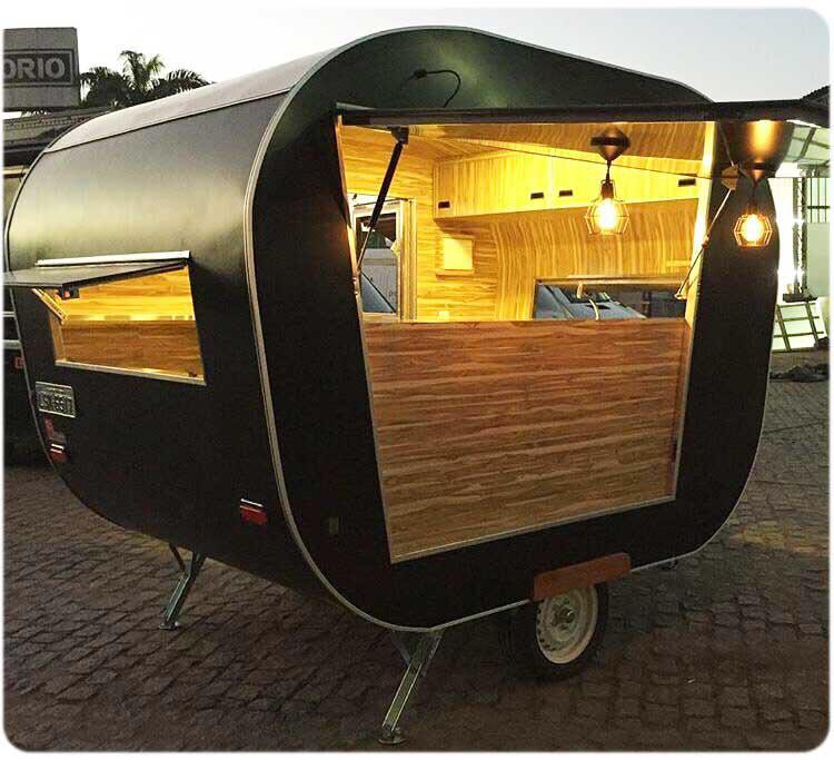 Mobile Food Cart Fast Snack Coffee Trailer Cooking Equipment Food Concession Trailer