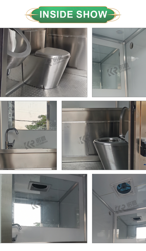 Customized High Quality Outdoor Container Vip Mobile Toilets Cabin Temporary Toilet Room With Shower