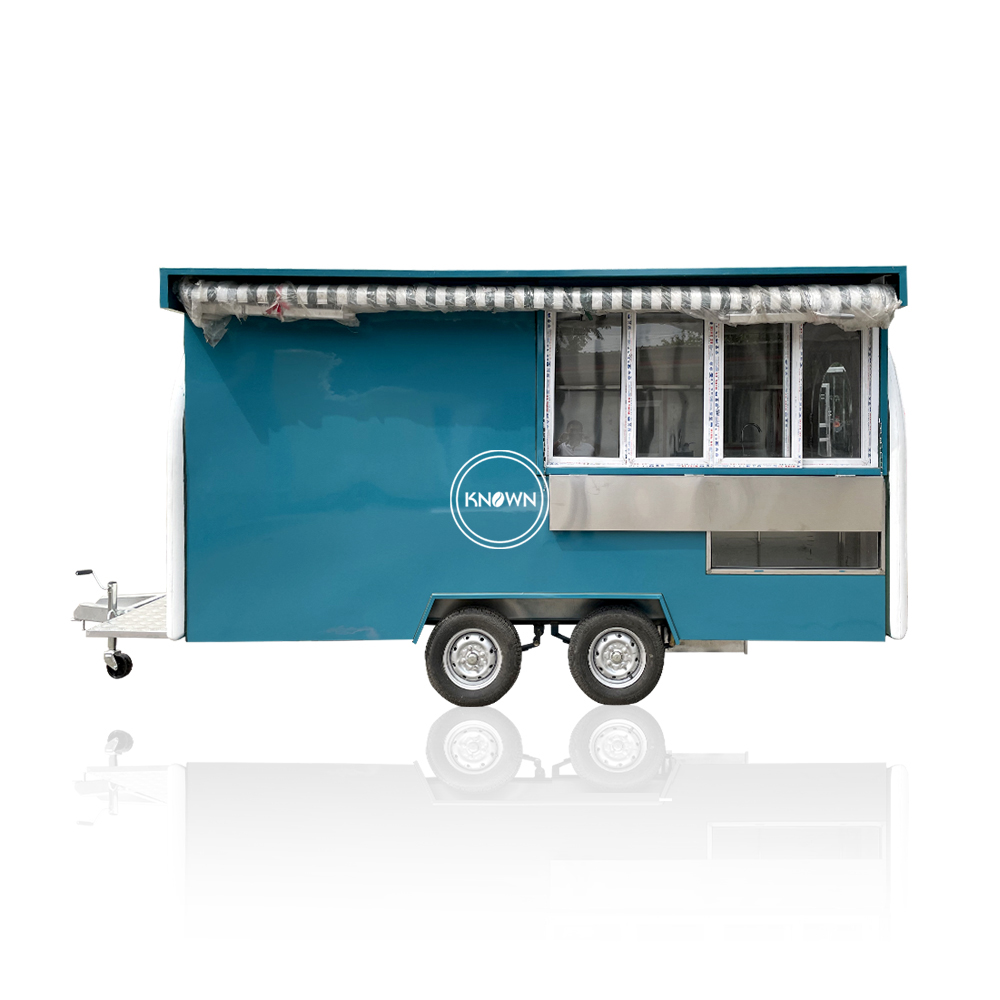KN-KP420B Food Truck Trailer Mobile Kitchen Food Catering Trailers Fully Equipped