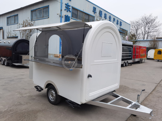 KN-FR-230B Air Conditioner Mobile Hamburger Food Vending Trailer Stainless Steel Food Truck