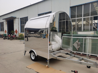 KN-QF-220Y Mobile Food Cart Mobile Fast Food Trailer Stainless Steel Airstream Food Truck Trailer With DOT CE 