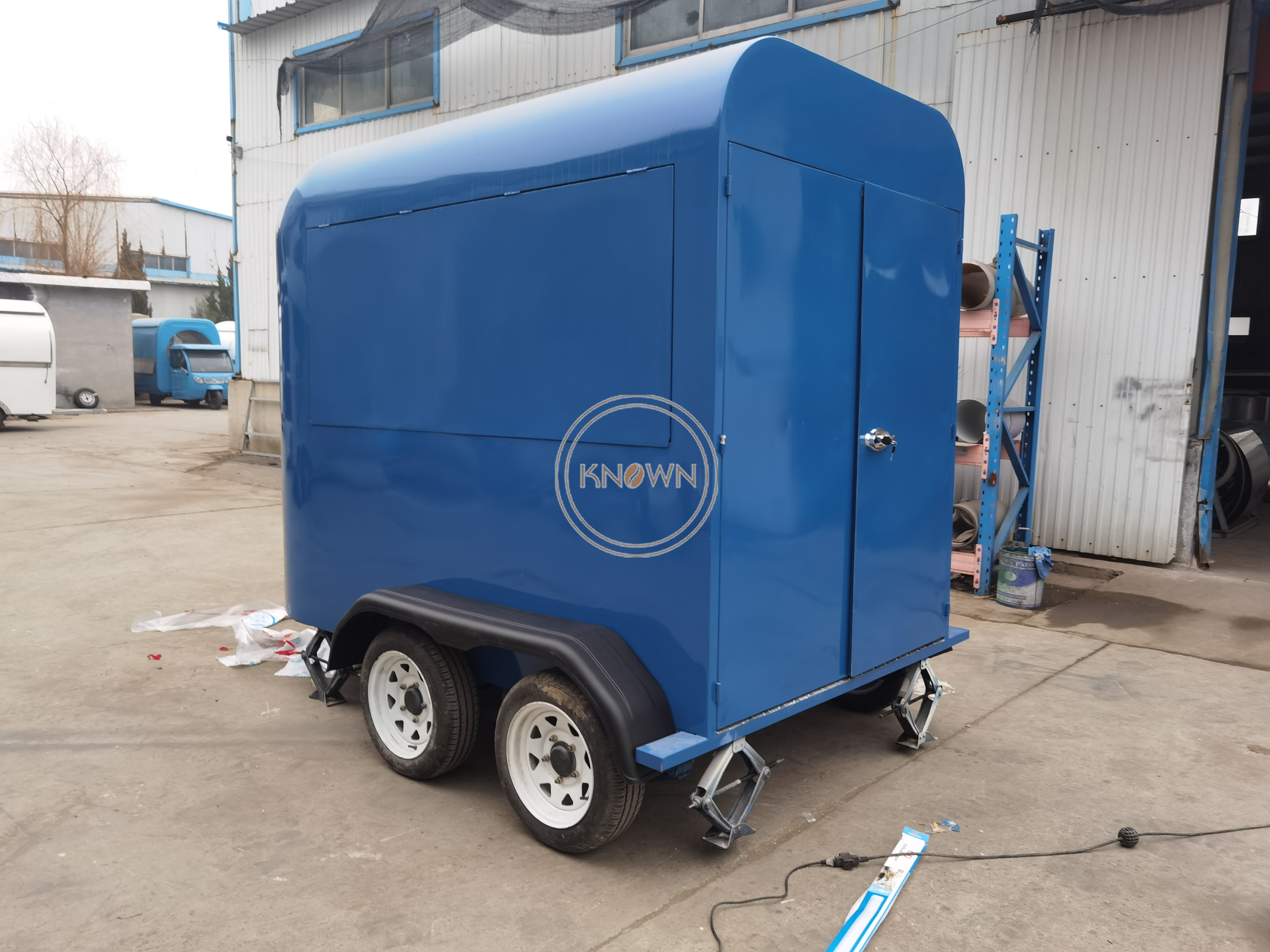 KN-YDR-300L Food Trailer Fully Equipped Coffee Ice Cream Food Truck Street Food Cart With DOT CE