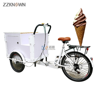 Customized Food And Beverage Kiosk Coffee Beer Display Car Summer Cold Drink Rider Pushing Gourmet Cargo Truck