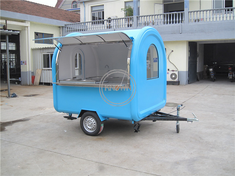 Mobile Potato Chips Making Machine Selling Food Truck Outdoor Street Food Trailer Cart 
