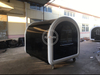 KN-250DW Good Quality Mobile Food Fried Ice Cream Cart Trailer Puff Shaved Ice Stall Cart 