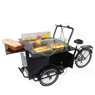 Foldable Europe Mobile Food Car Adult Tricycle Electric Cargo Bike for Sale Coffee Fruit Bread on The Street 