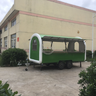 KN-400B Fry Ice Cream Roll Food Vans China Bicycle Factory Mobile Fryer Food Cart