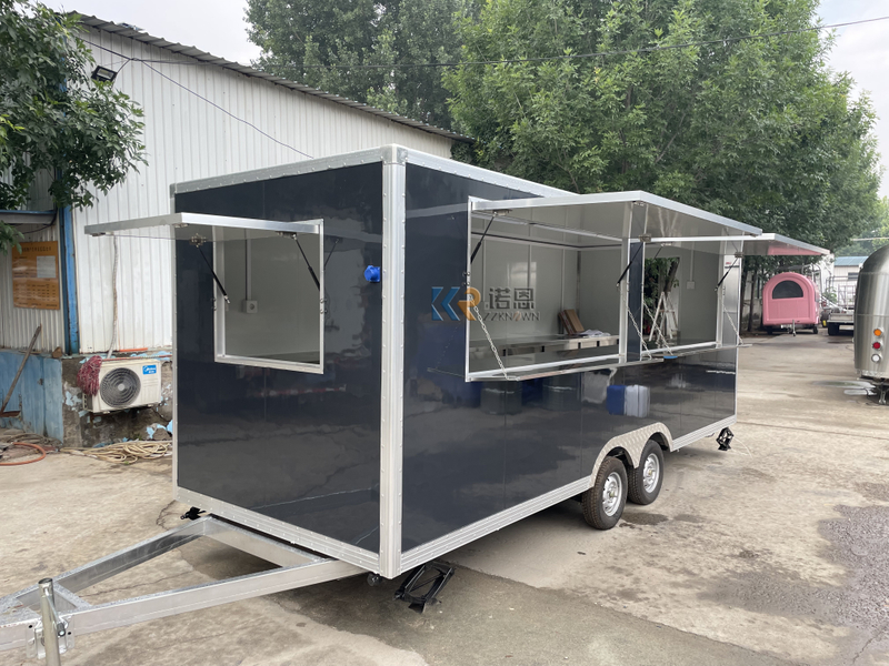 KN-FS-550S Hot Selling Coffee Taco Truck Fast Food Truck Food Trailer Kiosk Juice Car Hot Dog Cart With Grill Mobile Pizza Food Trailer