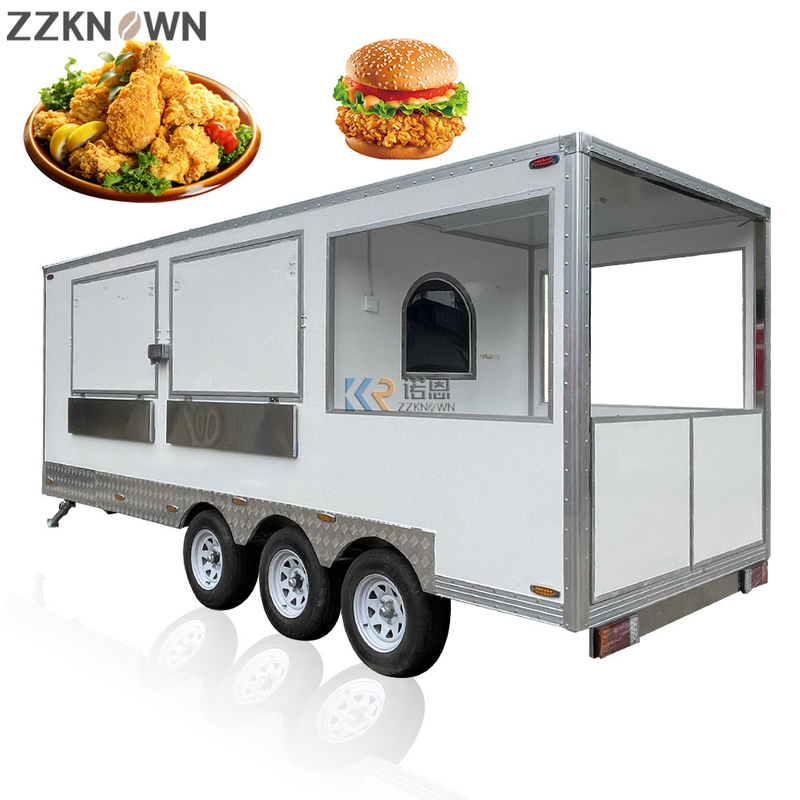 KN-FK-570S Ce Certified Mobile Street Food Trailer Food Van Trailer Mobile Hamburger Truck Fast Ice Trucks For Sale