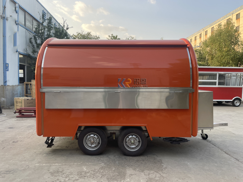 Customized Mobile Ice Cream Food Trailer Outdoor Street Kitchen Catering Truck for Sale Breakfast Snacks