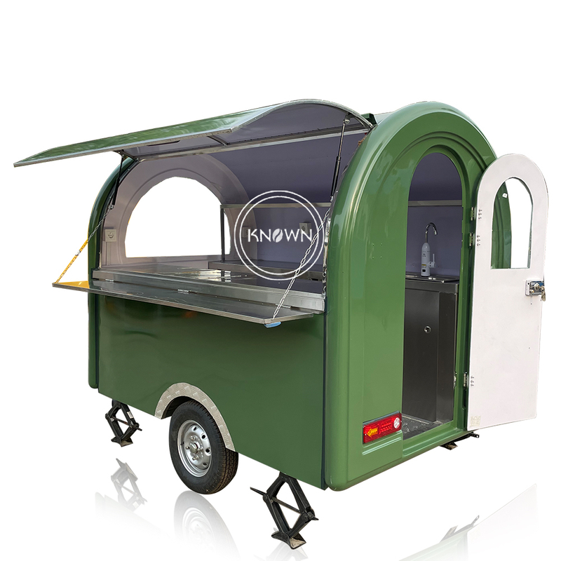 KN-FR-250B Australia Standard Street Fast Mobile Food Cart Truck Trailer With Kitchen For Sale