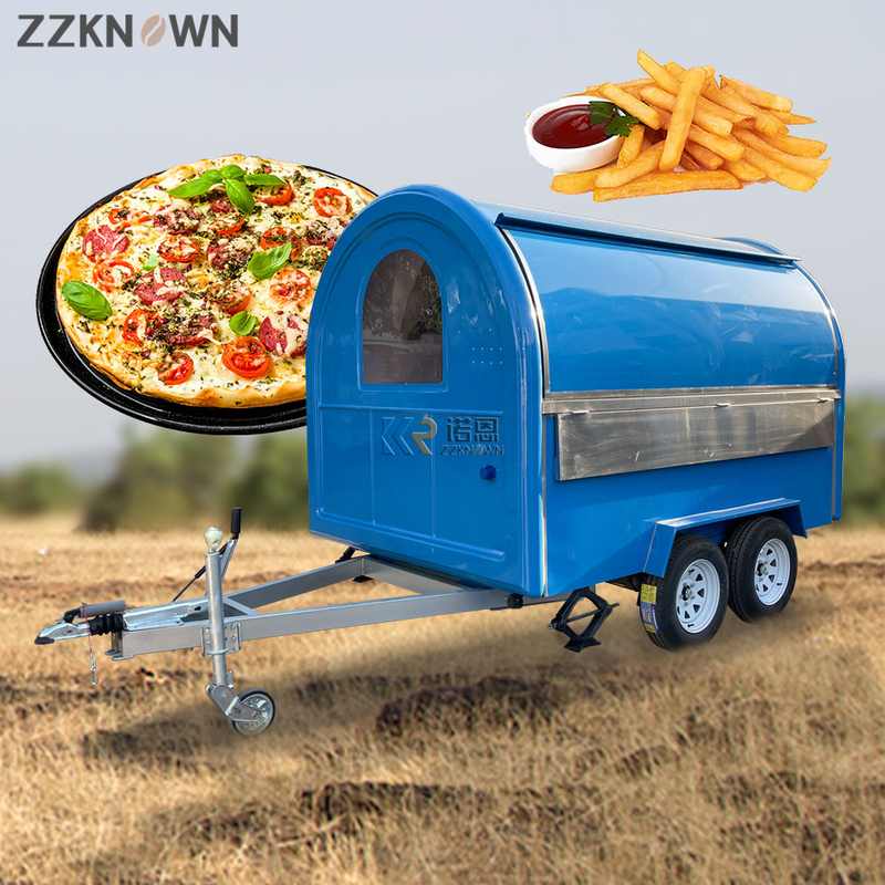Customized Concession Bubble Tea Coffee Vending Cart Food Trailer Fully Equipped Food Truck For Sale Europe 
