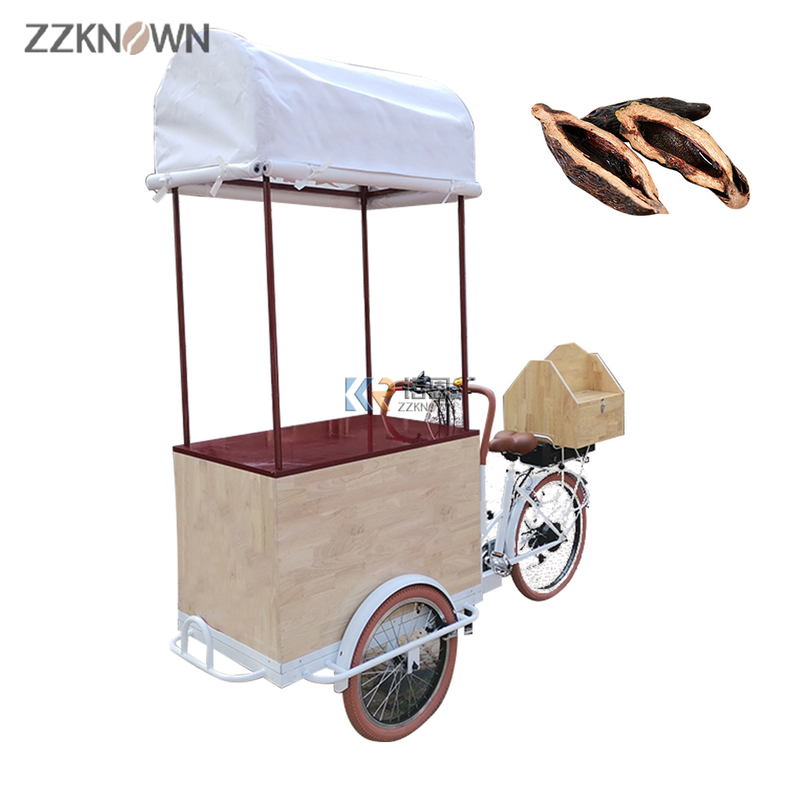 Selling Fresh Betel Nut Sales Cart Dessert Cart Freight Bicycle Snacks Cargo Tricycle for Selling Fruit