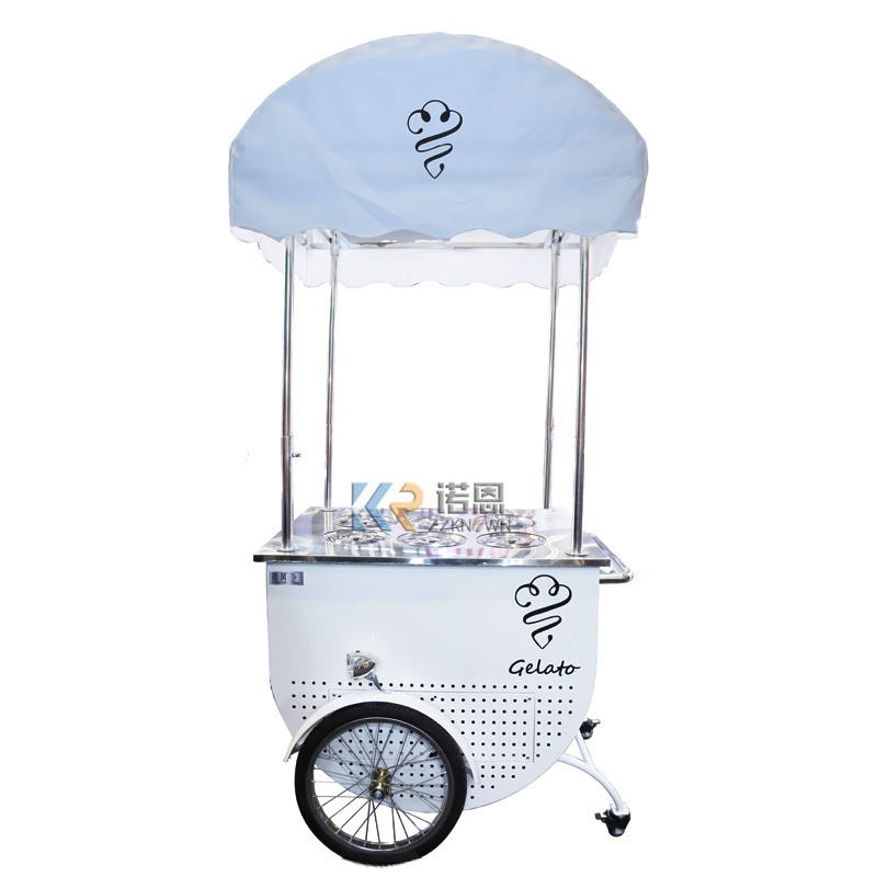 Italian Ice Cream Cart Customized Coffee Shop Kiosk Factory Price Mobile Food Trucks Trailer For Sale 