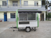KN-280H Stainless Steel Catering Equipment Mobile Food Carts Vending Truck Cart for Street Snacks 
