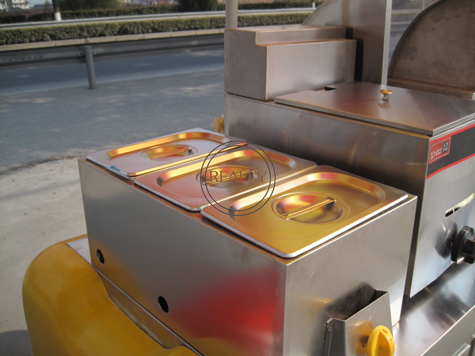 KN-HS230 Commerical Trailer Type Hot Dog Cart for Sale Hot Dog Vending Cart