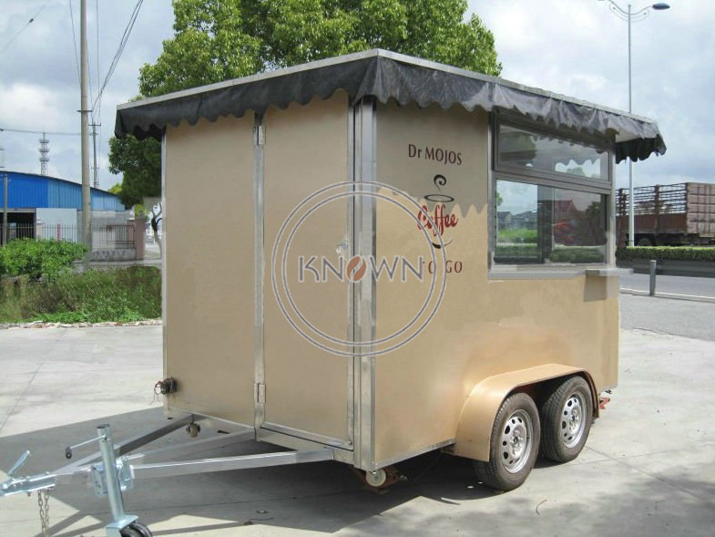 KN-300 Lovely Mini Mobile Ice Cream Tricycle Coffee Car Used Food Carts Trailer for Sale 