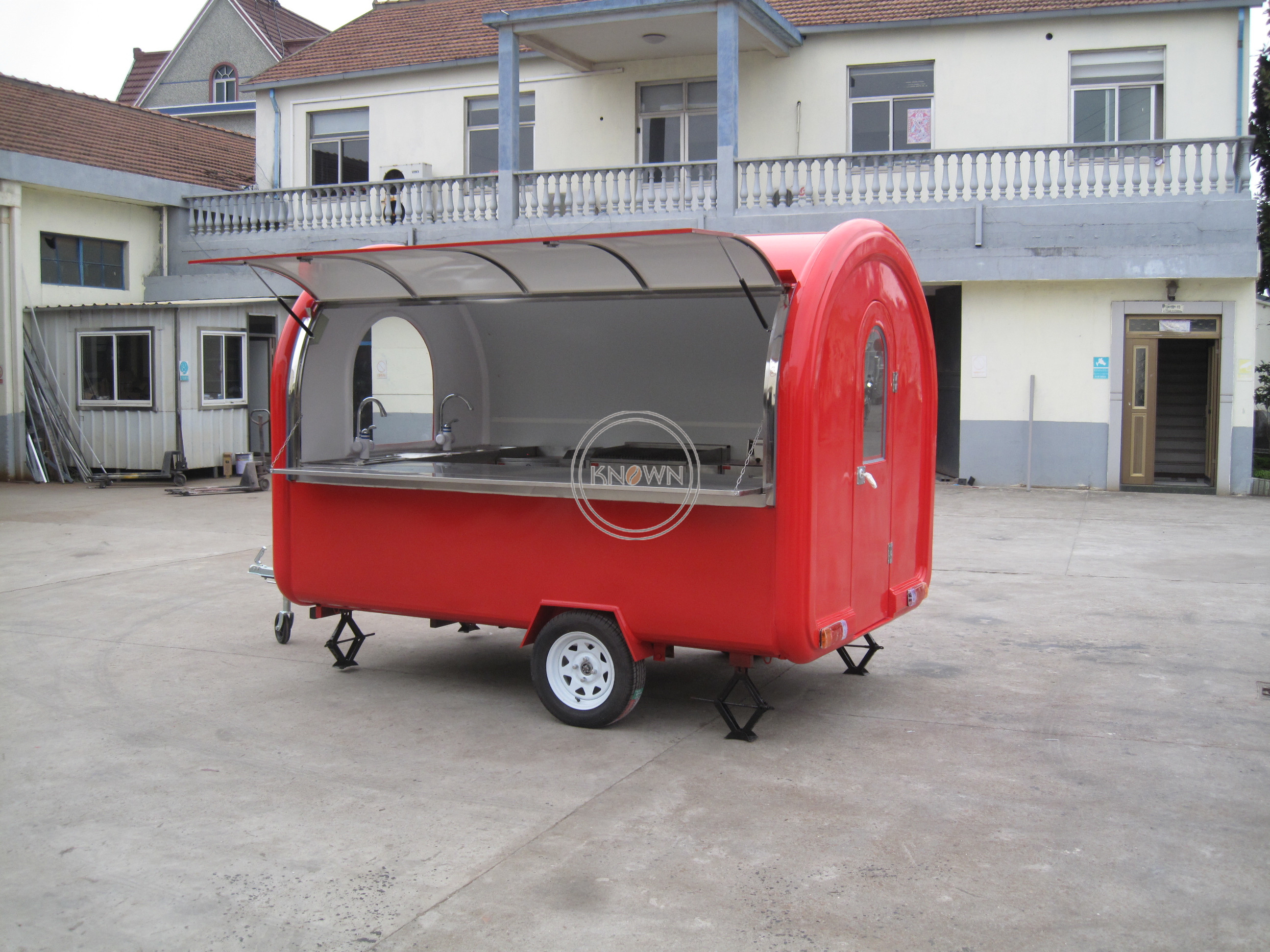 KN-300W Customized Mobile Ice Cream Food Trailer Outdoor Street Kitchen Catering Truck for Sale Breakfast Snacks