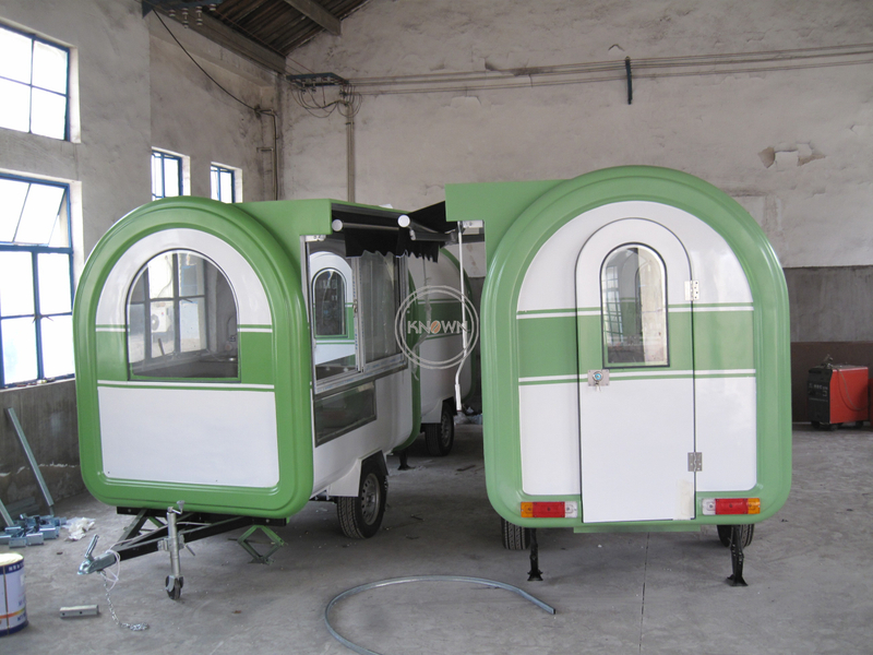 KN-FR-220H Promotion China Supplier 2.2m Street Food Cart Mobile Ice Cream Trailer for Sale