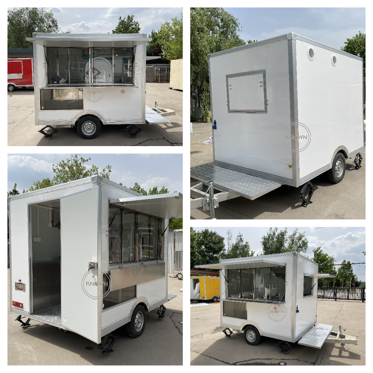 KN-FSH-250 Mobile Food Trucks For Sale CE DOT Certified Exhibition Trailer Catering Trailers Or Mobile Food Trucks