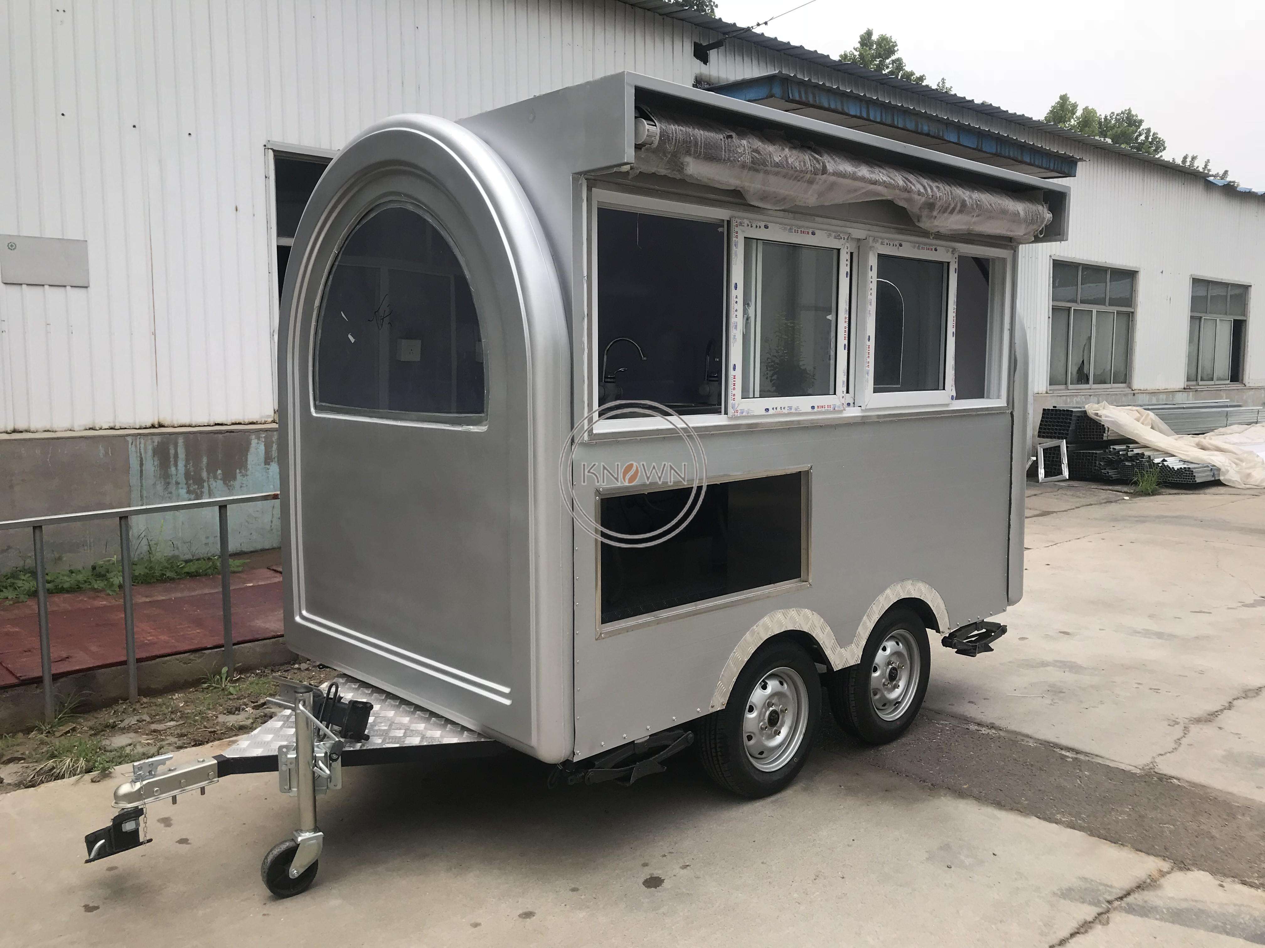 KN-FR-280H Food Trailer Mobile Bars Food Carts Modern Ice Vending Van