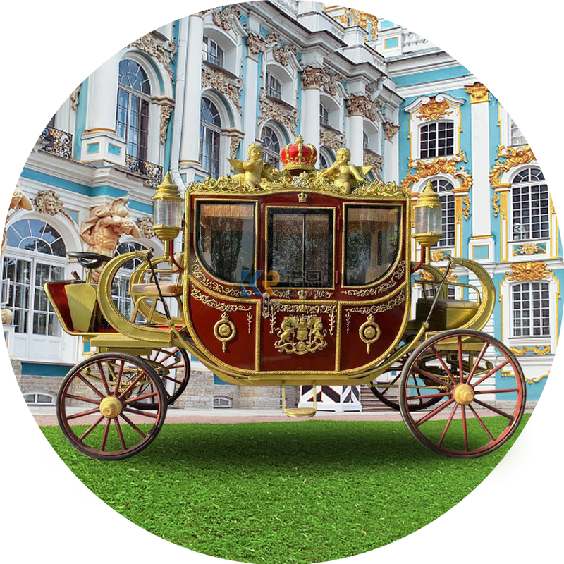 Luxury Four Wheels Sightseeing Electric Royal Horse Carriage For Sale Royal Special Transportation Carreta Horse Carriage Manufacturer In China
