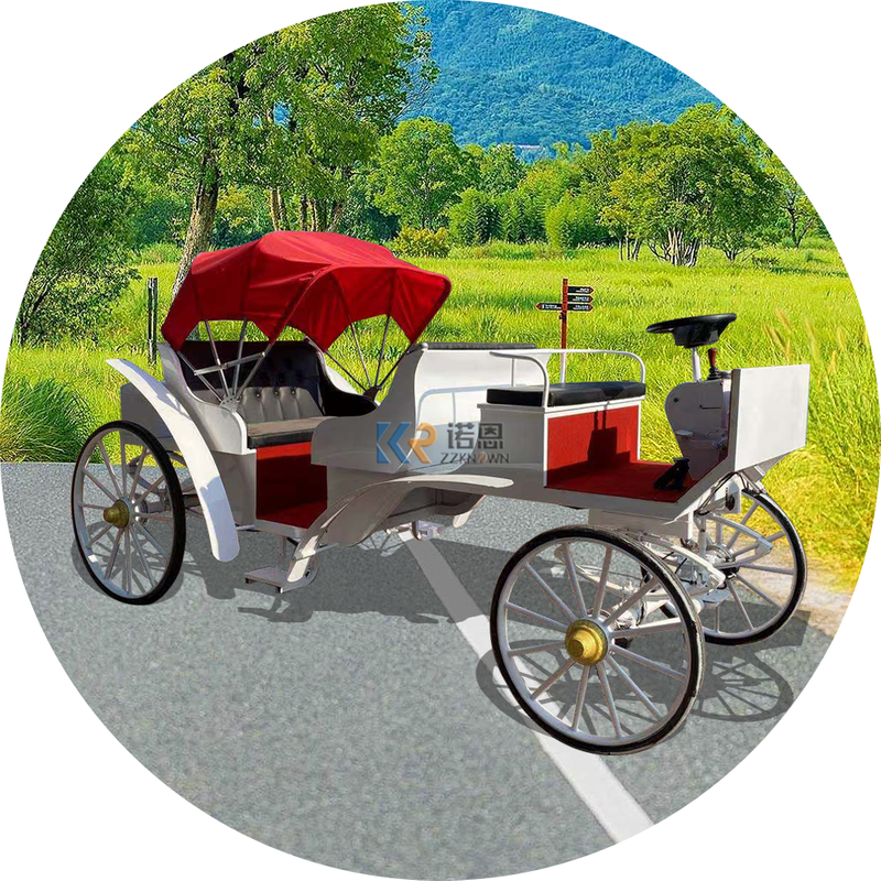 Competitive Price 4 Passenger Horse-drawn Carriage Buggy For Sale Wedding Electric Horse Carriage horse Buggy For Bride Wedding