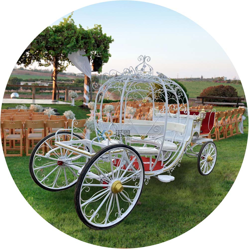Princess Horse Carriage Recommend Wedding Carriages European Style Mobile Hollow Pumpkin Horse Cart