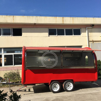 KN-400W Fry Ice Cream Roll Food Vans/china Bicycle Factory Mobile Fryer Food Cart