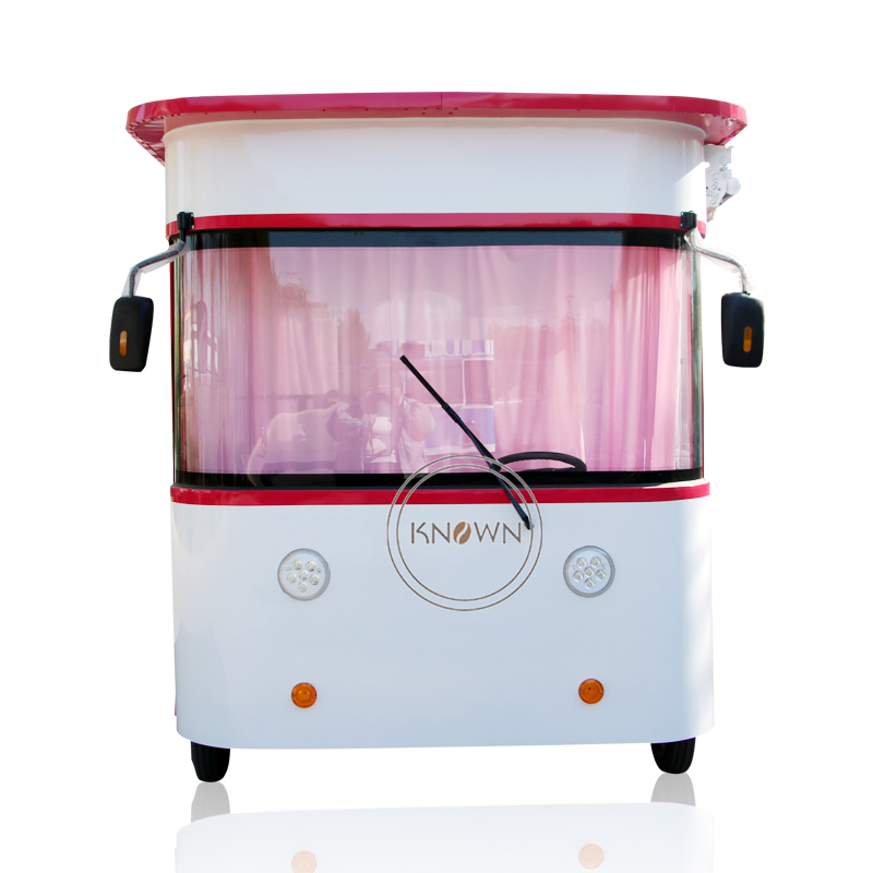KN-ST-350 Electric Clothes Mobile Food Truck Garment Food Trailer Ice Cream Food Cart Stand for Sales