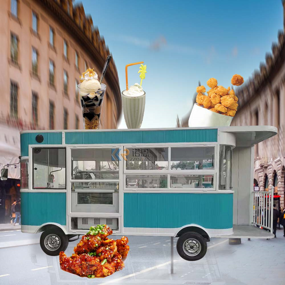 KN-JJ500S Low Price Mobile Coffee Burger Ice Cream Electric Food Truck Customized Ice Cream Cart