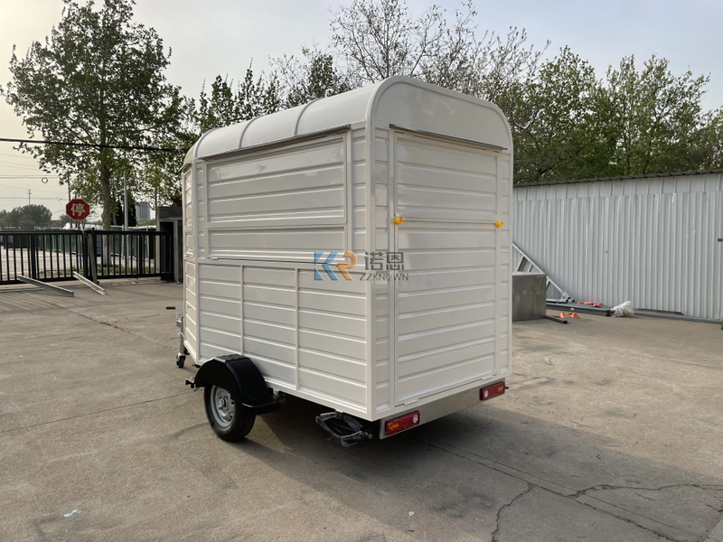 KN-YD-300Y Concession Coffee Kiosk Towable Horse Box Food Trailer Pizza Taco BBQ Hot Dog Ice Cream Cart Mobile Food Truck with Full Kitchen